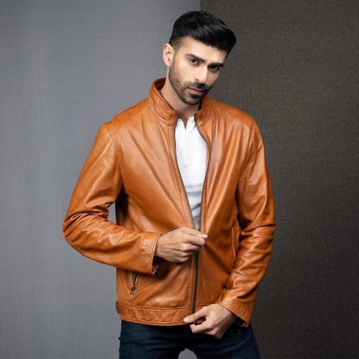 Classic Tan Leather Jacket