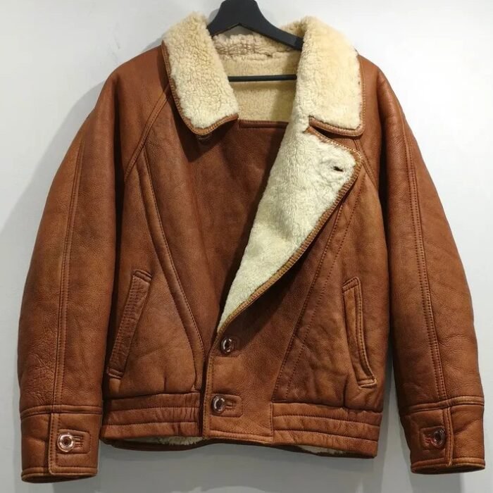 🧥 Vintage Shearling Leather Jacket 🤎