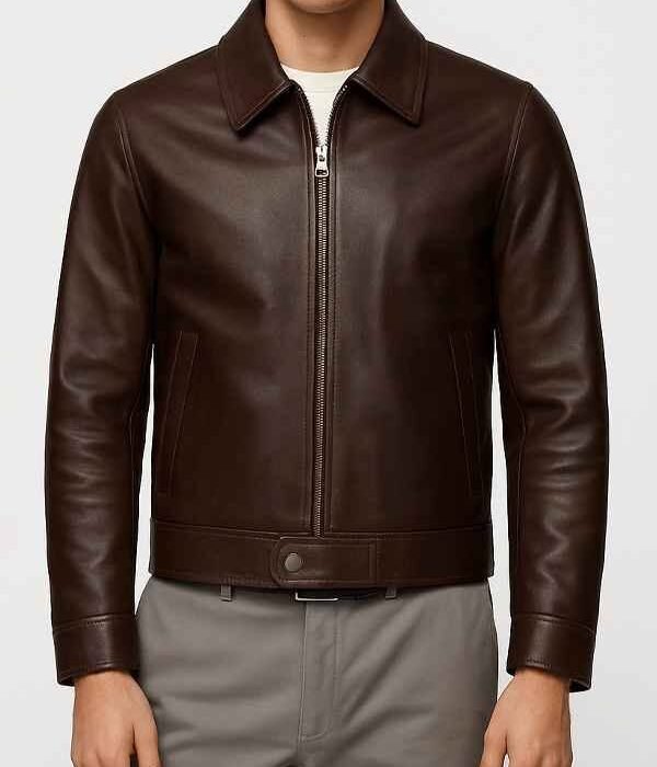 Timeless Brown Leather Jacket – Effortless Style, Everyday Edge