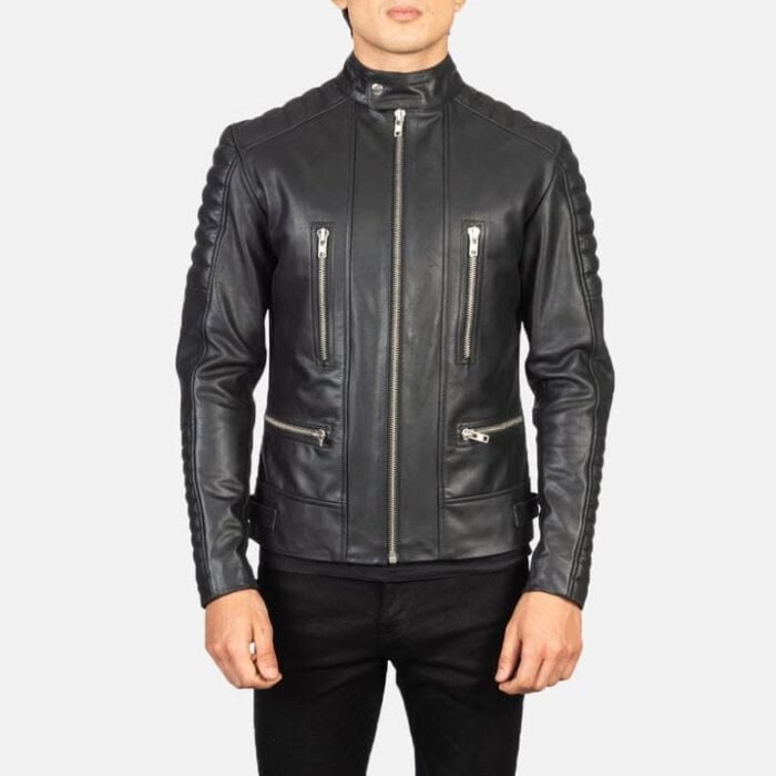 Sleek, bold, and built to turn heads—this black leather jacket is the definition of modern edge.